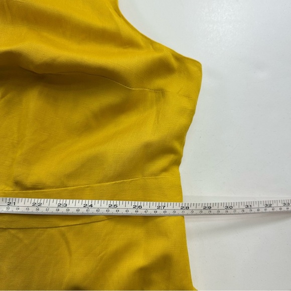 Jessica London Plus Size Linen Blend Lined Sheath Dress Size 30 Khaki Sleeveless - Picture 7 of 8